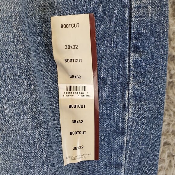 Signature By Levi Strauss Jeans Men 38x32 Blue Bootcut Stretch Denim *NWT* - Picture 2 of 16